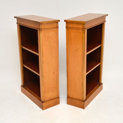 Antique Maple Bookcase 1980s Set Of 2, 10 Ft Tall Bookcase