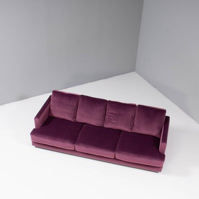 Deep purple velvet hot sale sofa