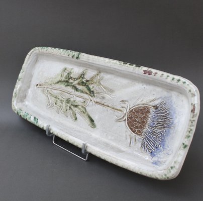 1950s French Decorative l Tray 彫刻模様入 1950s French Decorative