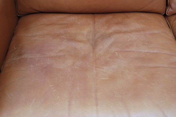 Danish Brown Leather Rosewood 2, How To Cover Up Scratches On Brown Leather Sofa