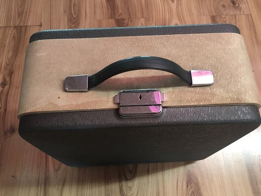 Olympia Monica Typewriter with Suitcase 1960s for sale at Pamono