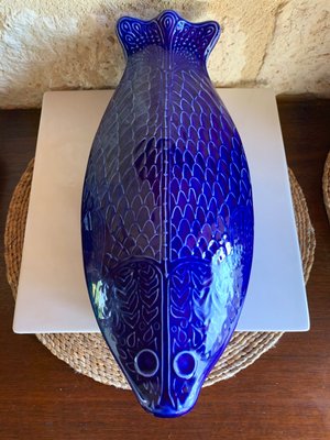 Large Ceramic Blue Fish from Environmental Ceramics, Inc