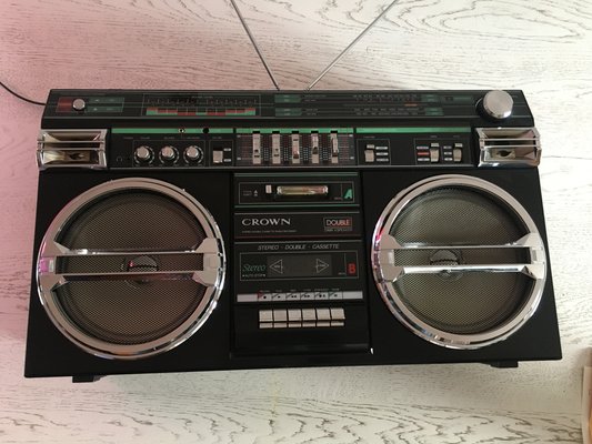 Crovn Radio & Stereo with Cassette Recorder, 1980s for sale at Pamono