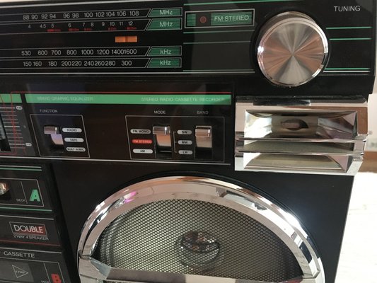 Crovn Radio & Stereo with Cassette Recorder, 1980s for sale