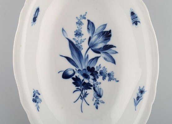 Antique Meissen Porcelain Bowl with Hand-Painted Flowers and