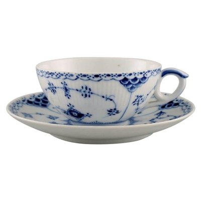 Royal Copenhagen Model Number 1/525 Blue Fluted Half Lace Royal Copenhagen Model Number 1/525 Blue Fluted Half Lace