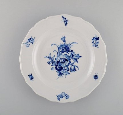 Five Antique Meissen Porcelain Dinner Plates With Hand Painted Flowers Set Of 5 For Sale At Pamono