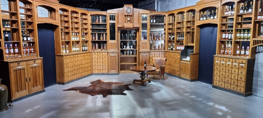 Pharmacy on sale cabinet antique