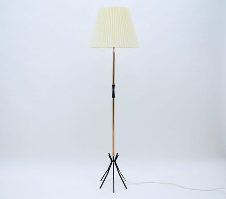 Mid Century Brass Floor Lamp With, Mid Century Brass Floor Lamp Table
