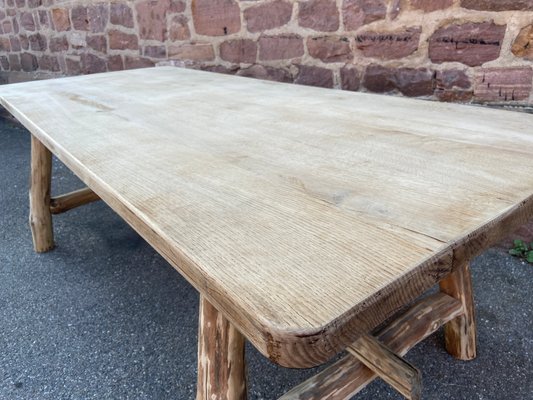 French Driftwood Oak Dining Table, Driftwood Dining Table Extendable