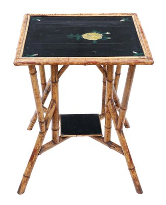 Black bamboo table online