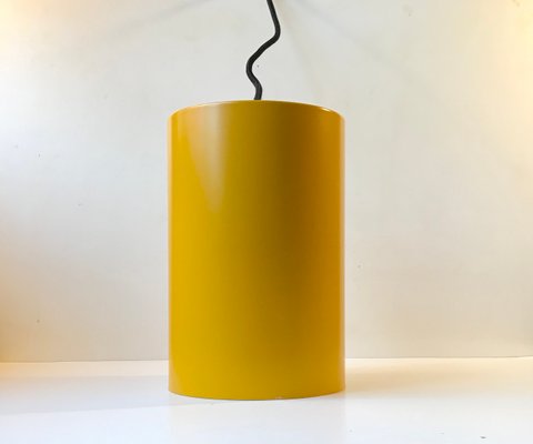 Yellow Sektor Pendant Lamp by Jo Hammerborg for Fog & Mørup, 1970s