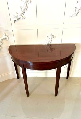 Half moon store occasional table