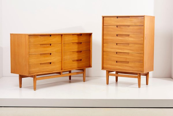 Dressers by Milo Baughman for Drexel 1950s Set of 2 for sale at
