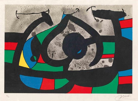 Joan Miró, Le Lézard aux Plumes d'Or, Lithograph, 1971 for sale at
