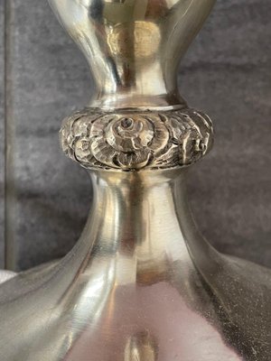 Fracción Conflicto Haz todo con mi poder Lámpara de mesa antigua de plata en venta en Pamono