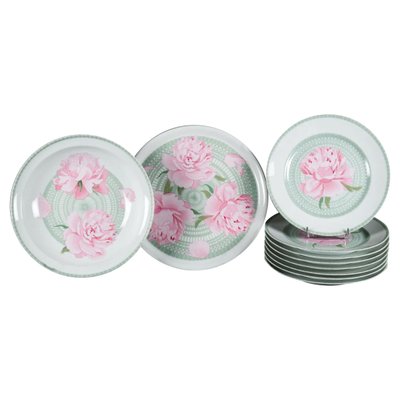 Pivoines Dinner Service from Hermes, Set of 14 for sale at Pamono