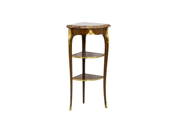 Veneer Corner Console Tables in Rosewood by Germain Maximilien