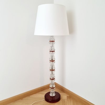 Stacked Crystal Floor Lamp by Carl Fagerlund for Orrefors 1960s