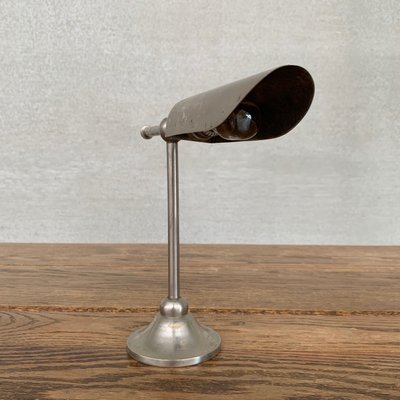 Antique Metal Adjustable Table Lamp, Antique Metal Lampshade