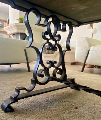 Rod iron coffee sales table legs