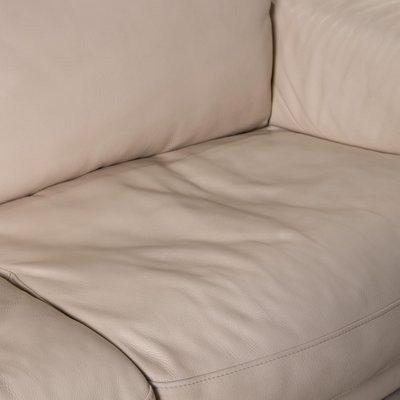 Cream Leather Sofa From Luxform For, The Dump Leather Sofas
