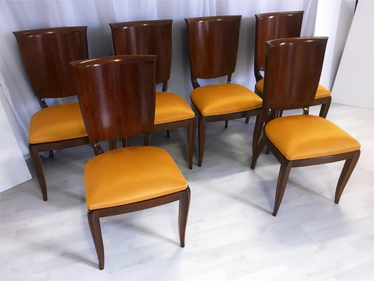 Yellow mid hot sale century dining chair