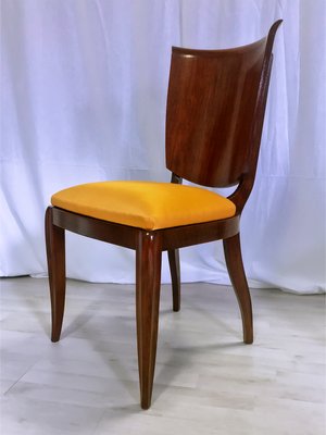 Mid Century Italian Yellow Dining Chairs by Vittorio Dassi 1950s