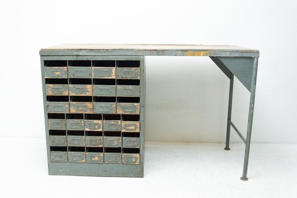 Wood and 2024 iron writing desk