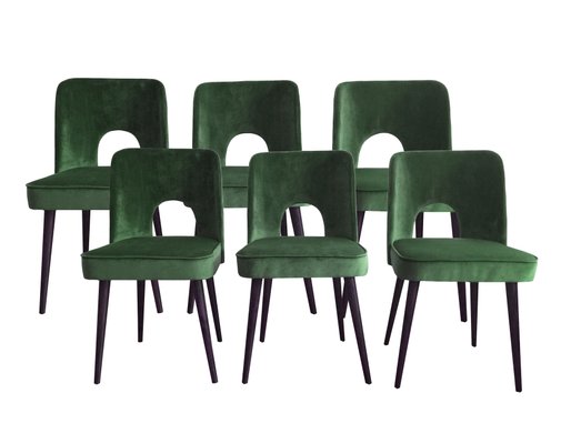 Green velvet on sale shell chair