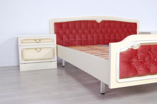Double Bed Frame With Bedside Tables, Double Bed Frame And Mattress Set