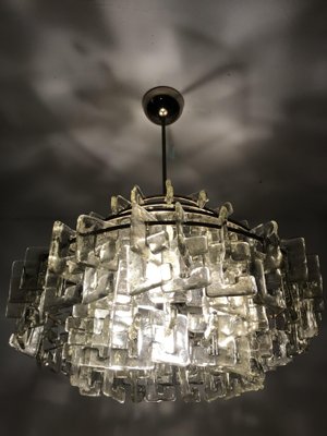 Lustre Vintage En Verre Par Carlo Nason Pour Mazzega Annees 60 En