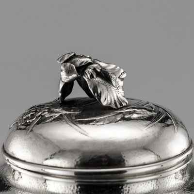 Antique Japanese Solid Silver Tea and Coffee Set by Samurai Shokai 