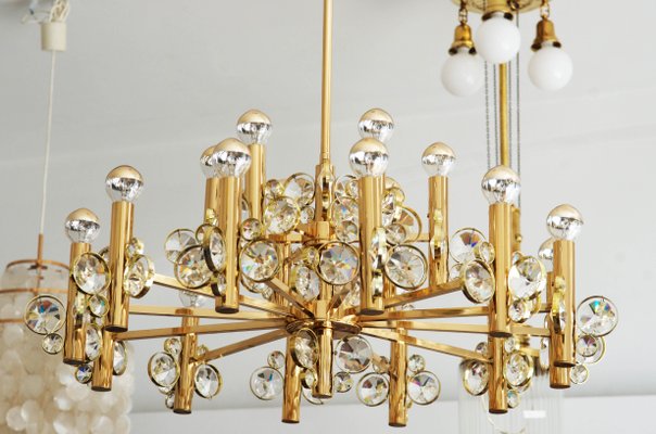 Large Crystal Chandelier 1960s For At Pamono Large Crystal Chandelier 1960s For, Large Crystal Pendants For Chandeliers