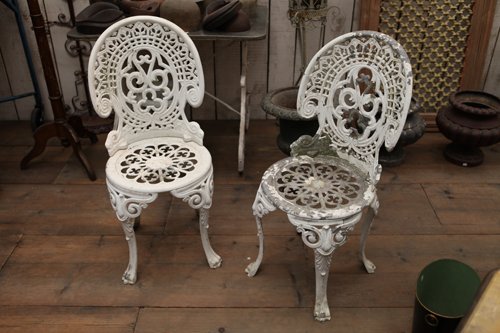Cast Aluminium Garden Chairs Set Of 2 For At Pamono
