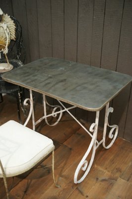 Garden Table With Zinc Top For Sale At Pamono