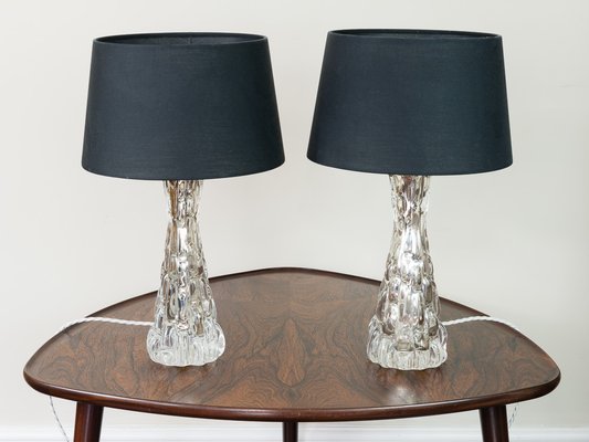 chrome and glass table lamps