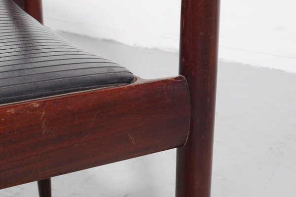 Vintage Mahogany And Rosewood Chairs From Lubke Set Of 6 For Sale