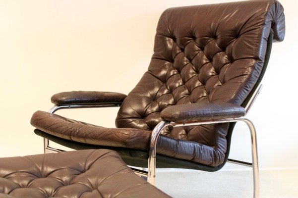 Bore Leather Lounge Chair With Footstool By Noboru Nakamura For Ikea 1970s For Sale At Pamono Ikea is no stranger to this design with its strandmon collection in a variety of striking colours, and.