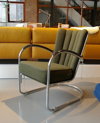 Ongekend Model 412 Lounge Chair by W. H. Gispen for Gispen, 1930s for sale GK-24