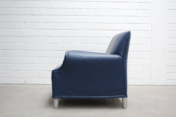 Vintage Lazy Working Leather Armchair by Philippe Starck for