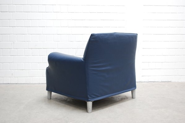 Vintage Lazy Working Leather Armchair by Philippe Starck for