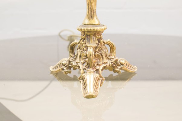 gold brass table lamp