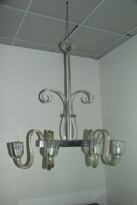 Vintage Glass Chandelier from Venini 1940s for sale at Pamono