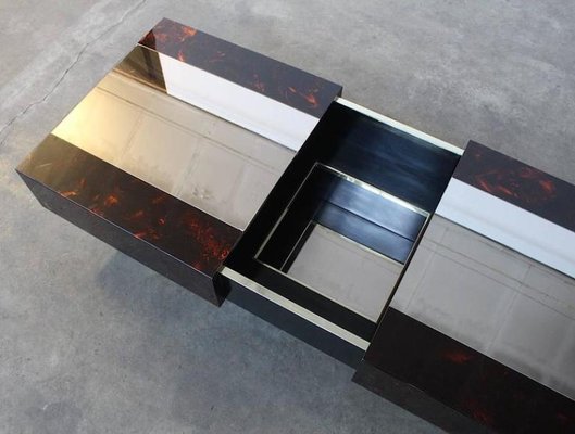 Table Basse Vintage Avec Range Bouteille Par Mahey Maville En