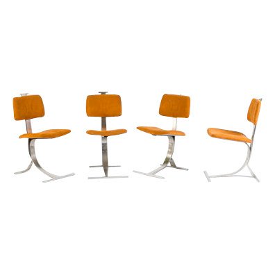 old maison chair ② Vintage Dining Chairs, 1980s, Set of 4 for sale at Pamono