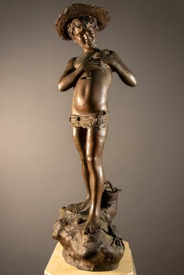 Antique Bronze Sculpture By Giovanni Varlese For Sale At Pamono
