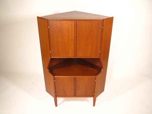 Danish Teak And Glass Bar Cabinet 1960s For Sale At Pamono