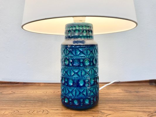 Lámpara de mesa nº 57 25 danesa de cerámica azul y verde de Lámpara de Mesa Color Verde Agua Cerámica | Pottery Table