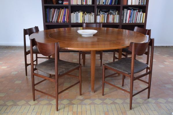 Esszimmer Stühle von Gianfranco Frattini für Cassina, 1960er, 5er ... Esszimmer Stühle von Gianfranco Frattini für Cassina, 1960er, 5er ...
